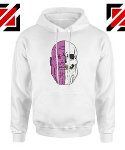 Thanos Face Half Skull Hoodie