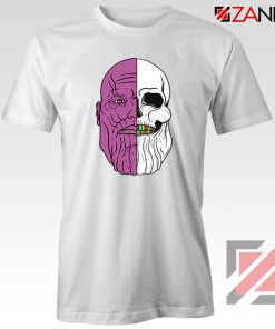 Thanos Face Half Skull Tshirt