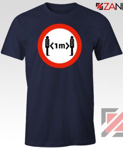 Time Keep Distance Navy Blue Tshirt