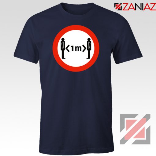 Time Keep Distance Navy Blue Tshirt