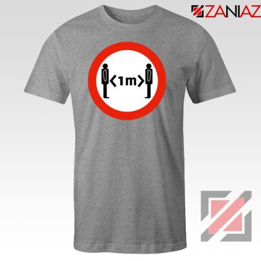 Time Keep Distance Sport Grey Tshirt