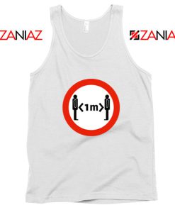 Time Keep Distance White Tank Top