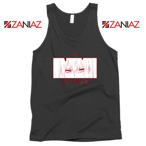 Your Senpai Zero Two Black Tank Top