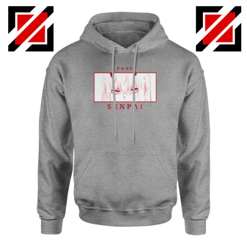 Your Senpai Zero Two Sport Grey Hoodie