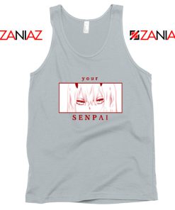 Your Senpai Zero Two Sport Grey Tank Top