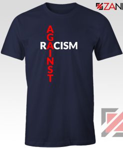 Against Racism Navy Blue Tshirt