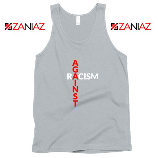 Against Racism Sport Grey Tank Top