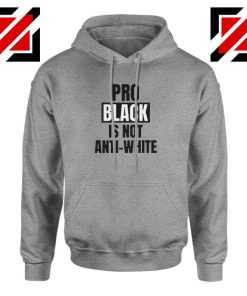 Anti Racism Sport Grey Hoodie