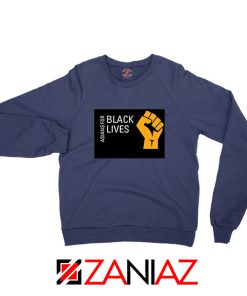 Asians For Black Lives NAvy Blue Sweatshirt