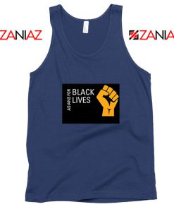 Asians For Black Lives Navy Blue Tank Top