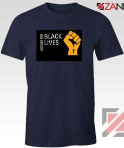 Asians For Black Lives Navy Blue Tshirt