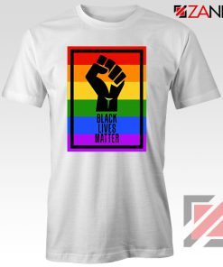 BLM Fist Rainbow Tshirt