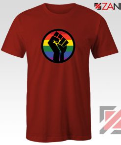 BLM LGBTQ Rainbow Red Tshirt