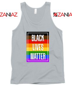 BLM POC Rainbow Sport Grey Tank Top