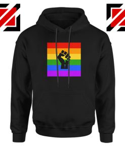 BLM Pride Rainbow Black Hoodie