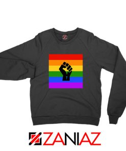 BLM Pride Rainbow Black Sweatshirt