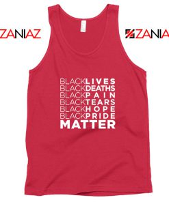 Black Lives Deaths Red Tank Top