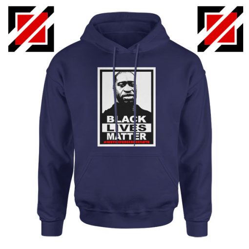 Black Lives Matter George Floyd Navy Blue Hoodie