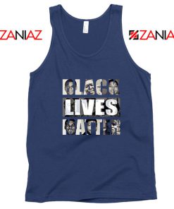 Black Lives Matter Navy Blue Tank Top