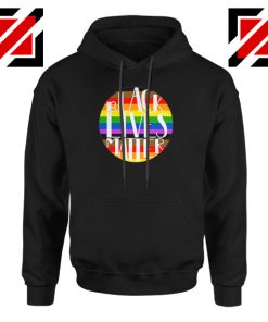 Black Lives Matter Rainbow Black Hoodie