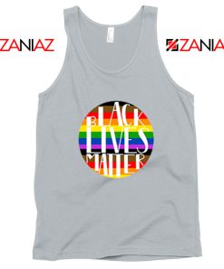 Black Lives Matter Rainbow Sport Grey Tank Top