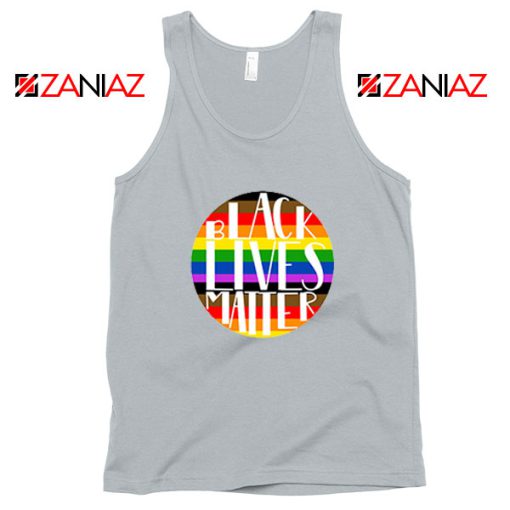 Black Lives Matter Rainbow Sport Grey Tank Top