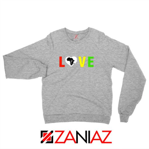 Black Lives Matters African Sport Grey Sweatshirt