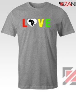 Black Lives Matters African Sport Grey Tshirt