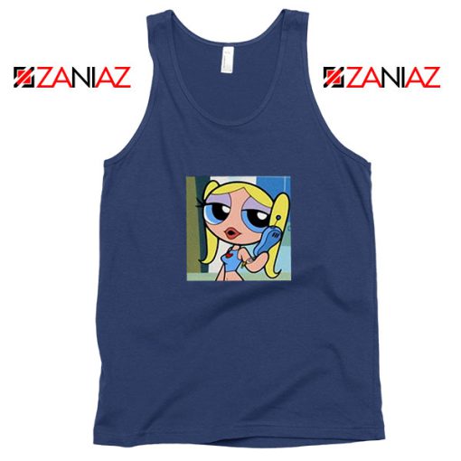 Bubbles Character Navy Blue Tank Top