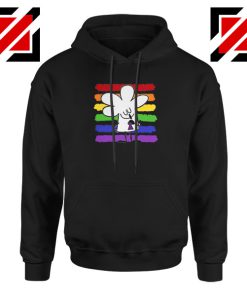 Cartoon Peace Black Hoodie