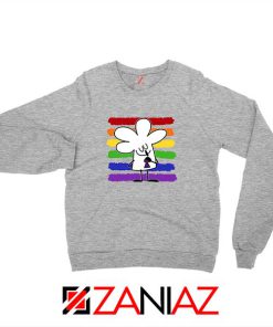 Cartoon Peace Sport Grey Sweatshirt