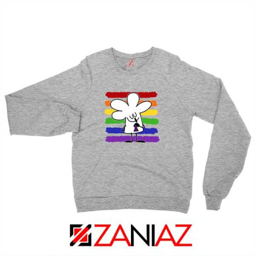 Cartoon Peace Sport Grey Sweatshirt