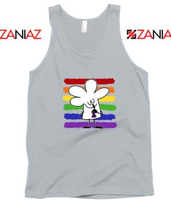 Cartoon Peace Sport Grey Tank Top