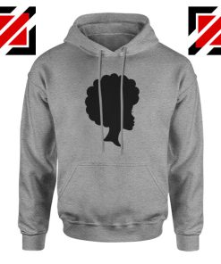 Cheap Afro Woman Sport Grey Hoodie