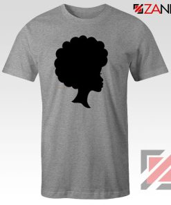 Cheap Afro Woman Sport Grey Tshirt