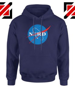 Cheap Nerd Nasa Navy Blue Hoodie