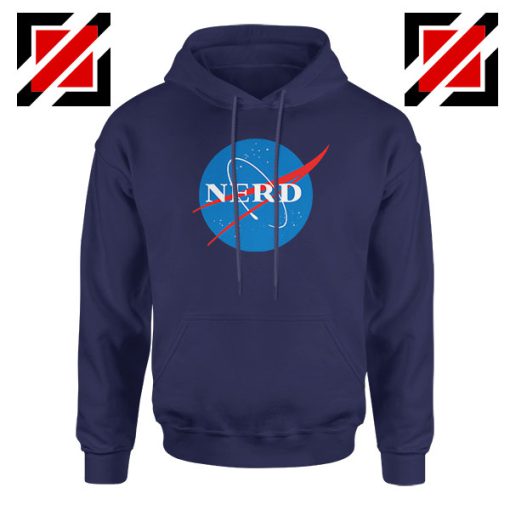 Cheap Nerd Nasa Navy Blue Hoodie