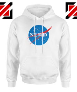 Cheap Nerd Nasa White Hoodie