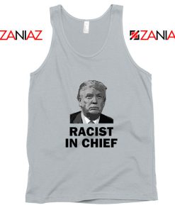 Cheap Racist in Chief Sport Grey Tank Top