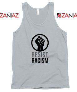 Cheap Resist Racism Sport Grey Tank Top