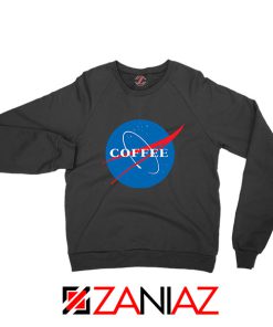 Coffee Nasa Black Sweatshirt