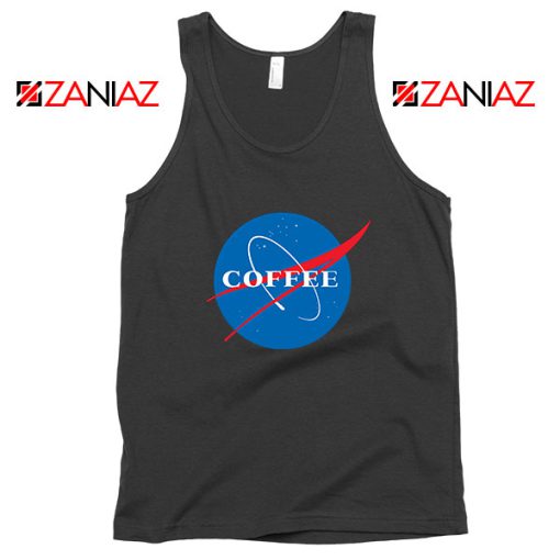 Coffee Nasa Black Tank Top