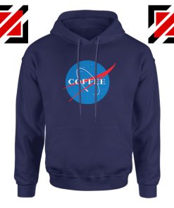 Coffee Nasa Navy Blue Hoodie