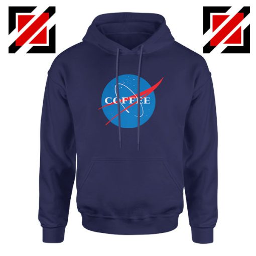 Coffee Nasa Navy Blue Hoodie