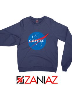 Coffee Nasa Navy Blue Sweatshirt