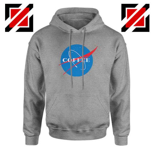 Coffee Nasa Sport Grey Hoodie