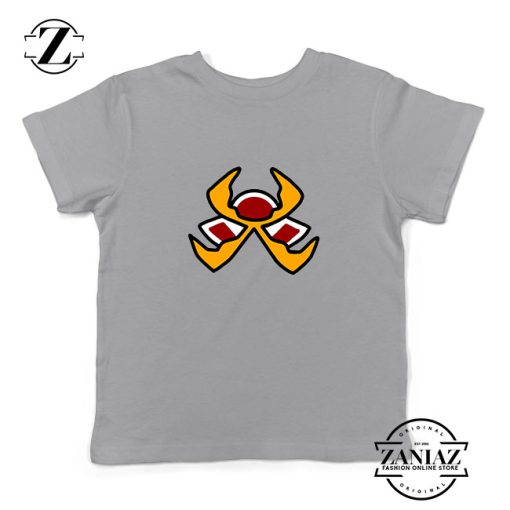 Fire Pokemon Type Kids Sport Grey Tshirt