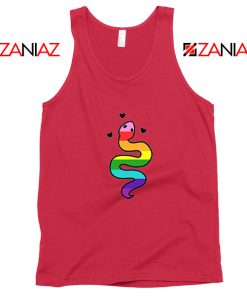 Gay Pride Snake Red Tank Top