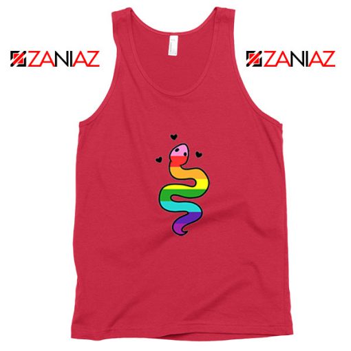 Gay Pride Snake Red Tank Top