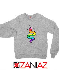 Gay Pride Snake Sport Grey Sweatshirt